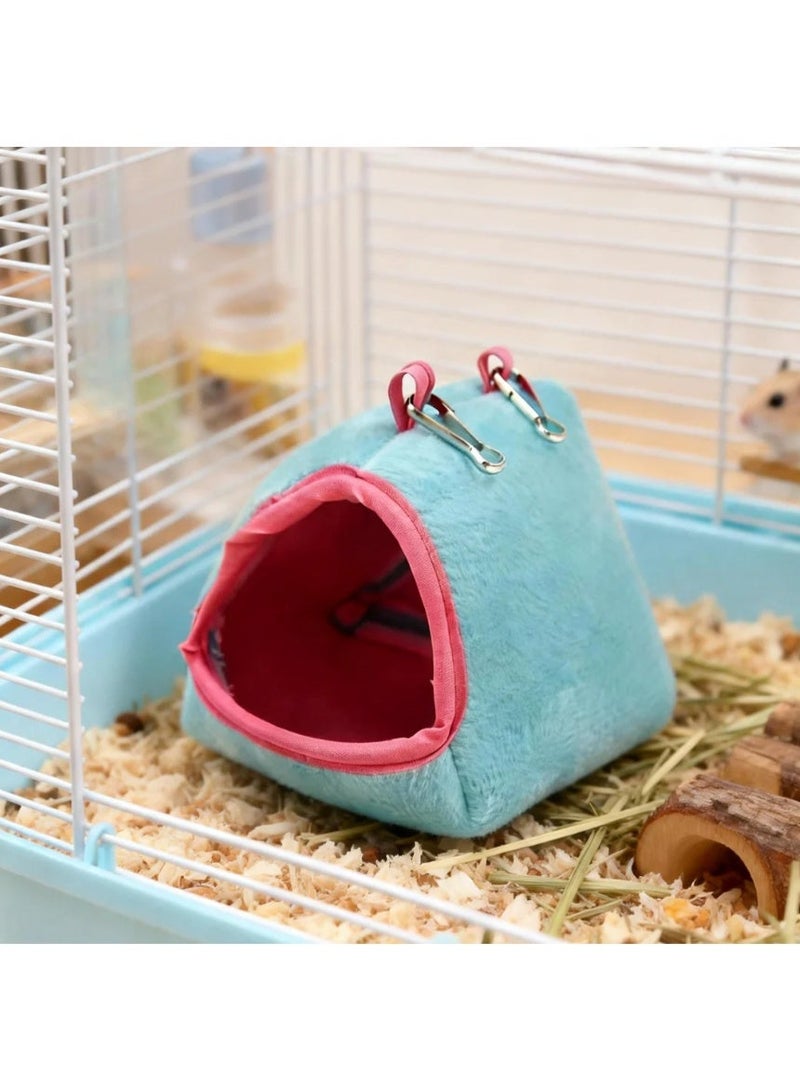  إكس إف إكسينغفو حمّام حيوانات، سرير ناعم، بيت حيوانات أليفة صغير، بيت معلق قفصعشش للهامستر والفأر والقنفذ للنوم واللعب - Image 3